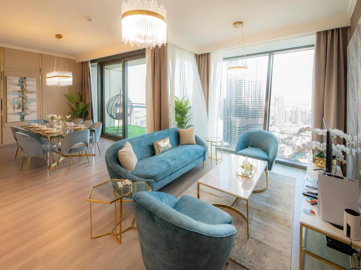 First Class 3Br With Full Burj Khalifa And Fountain View ドバイ エクステリア 写真